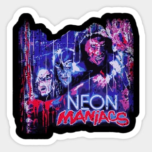 The Maniacs are Neon Sticker
